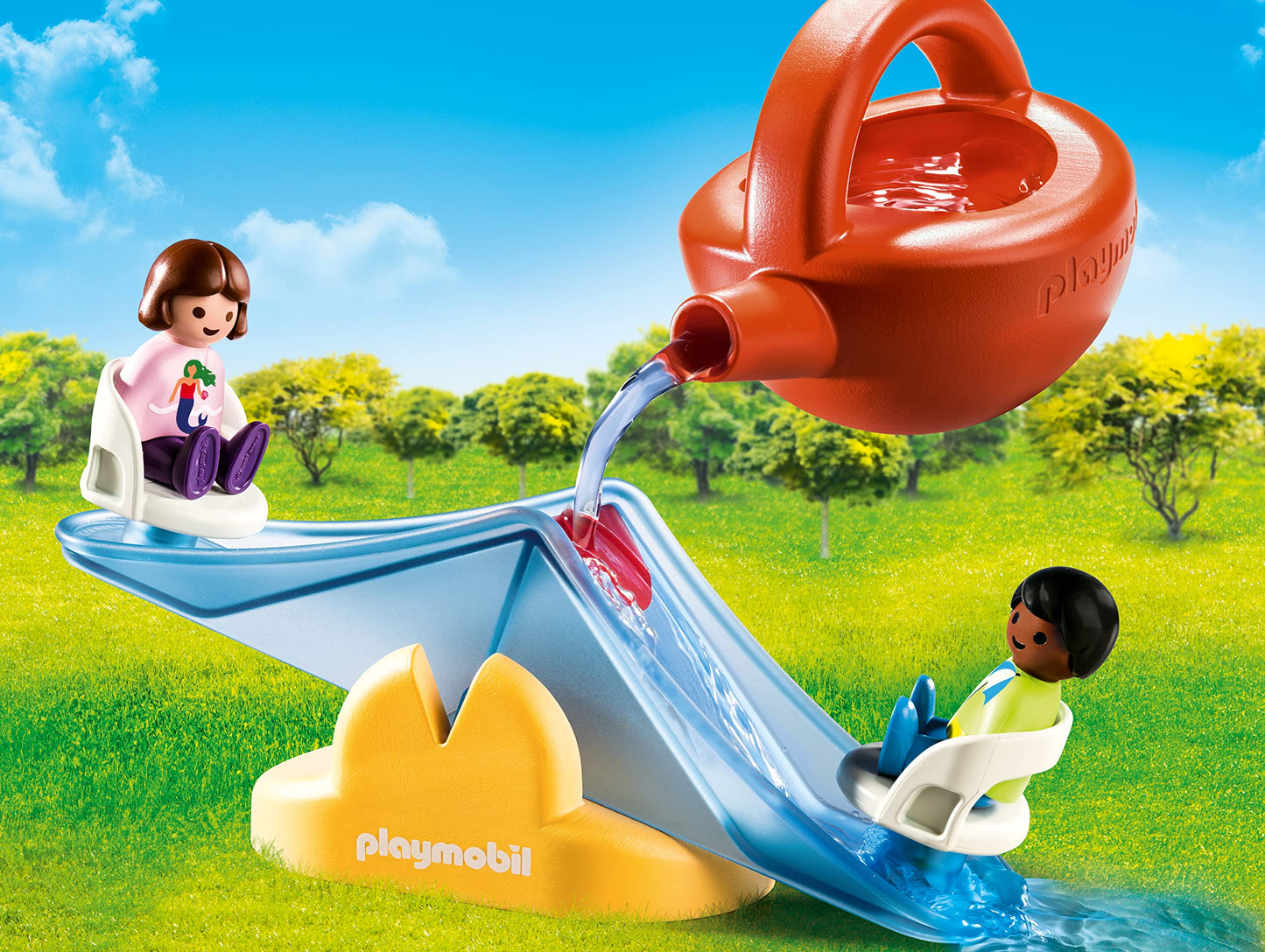 PLAYMOBIL 1,2,3 Aqua 70269 Balancín Acuático con Regadera, A Partir de 2 años